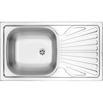 DEANTE ZMU 0110 Fregadero de acero de 1 cubeta con escurridor