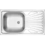DEANTE ZMU 0110 Fregadero de acero de 1 cubeta con escurridor