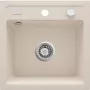 DEANTE ZQZ 5103 Fregadero de granito 1 cubeta negro con escurridor integrado
