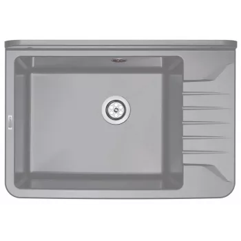 DEANTE ZYT 311A Fregadero de cocina de 1 seno para pared acero inoxidable cepillado 540x440x250 mm