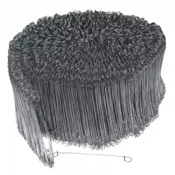 DEDRA 1276 alambre de atar galvanizado con ojal para armaduras, 1,0 mm x 12,7 cm, 2500 uds.