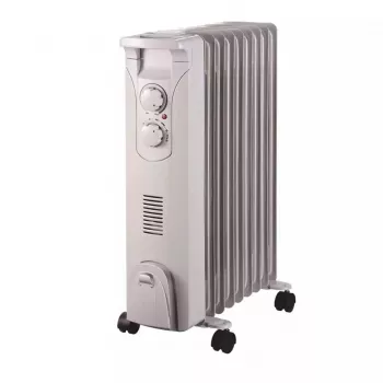 DEDRA DA-J2052F Radiador de aceite 2000W, 9 elementos, blanco