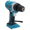 DEDRA DED7040 atornillador percutor con batería 18V con par de 50 Nm, portabrocas metálico de 13 mm, luz LED