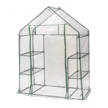 Invernadero de jardín DEDRA 143x73x195 cm PVC