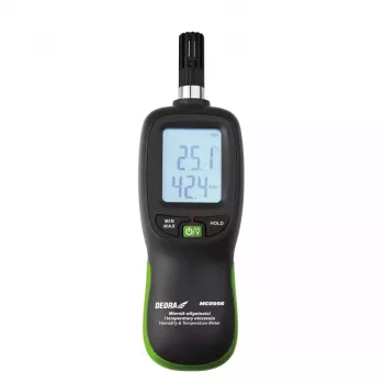 DEDRA MC0956 Sonómetro – 30-130 dBA Medidor digital de decibelios con ponderación A/C, LCD retroiluminado, Data Hold, Máx/Mín, IEC 651 Tipo 2