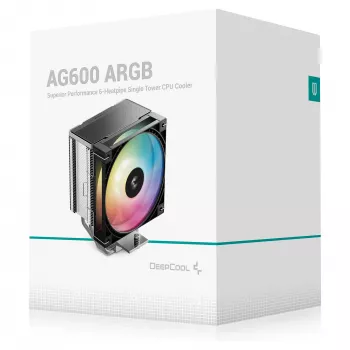 DeepCool AG620 G2 Disipador de CPU de aire de doble torre, 260W TDP, 2 ventiladores PWM de 120mm, 6 heatpipes, LGA1700/AM5