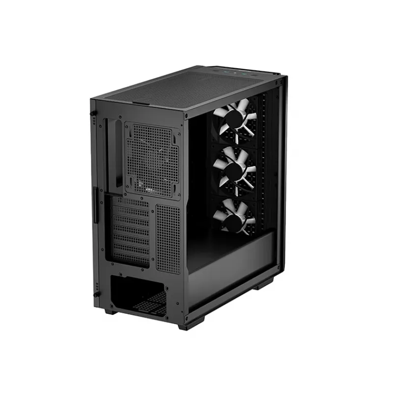 Deepcool CG560 caja mid tower con ventana lateral de cristal templado, negra