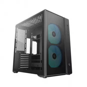 Caja semitorre Deepcool CG590 MESH 2F - negra, cristal templado, 2 ventiladores de 120mm
