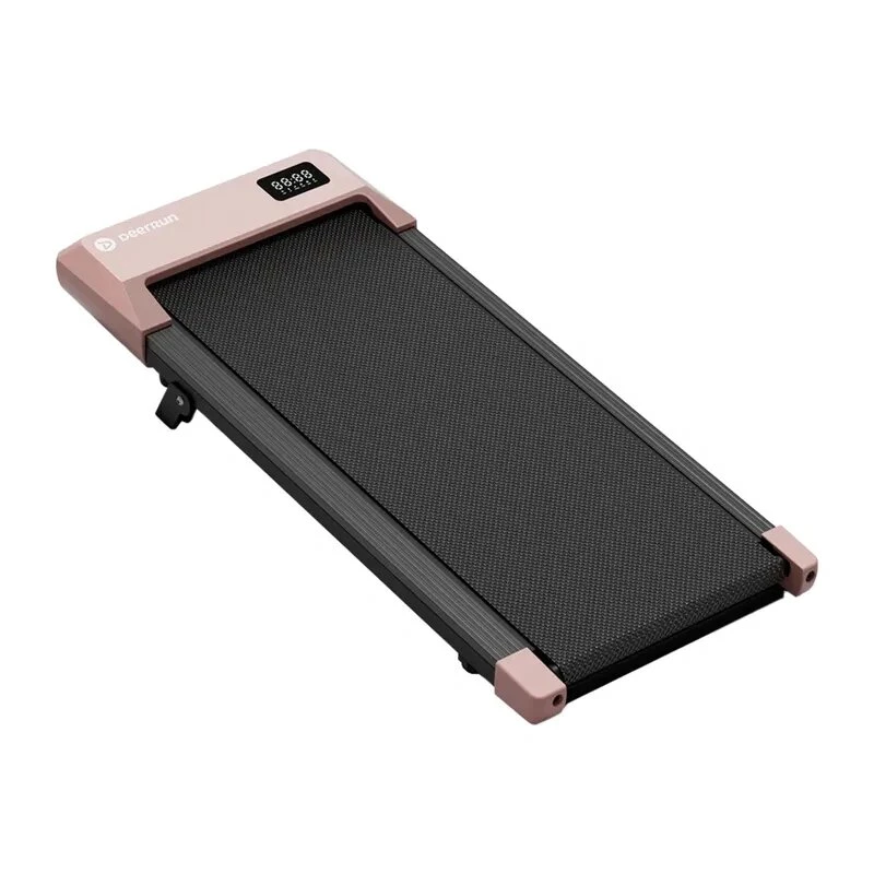 DeerRun Q2 Urban cinta de correr eléctrica, inclinación del 7 %, carga máxima de 136 kg, pantalla LED, aplicación Bluetooth, rosa