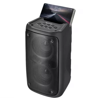 Defender Boomer 20 Altavoz Bluetooth 20W con luz, FM, USB, AUX, micrófono