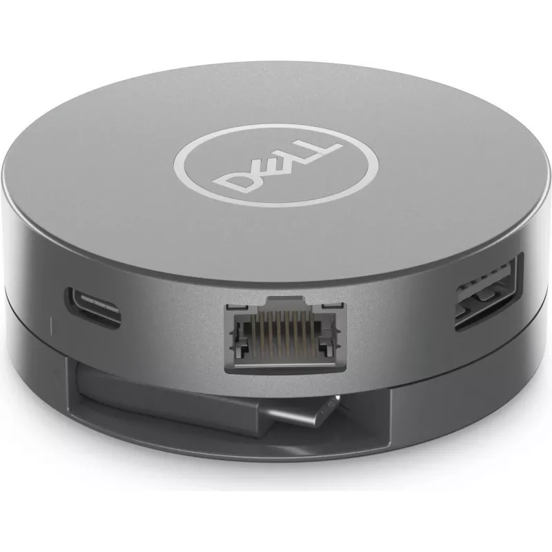 Adaptador multipuerto USB-C 6 en 1 Dell DA305Z - HDMI, DisplayPort, VGA, USB-A, USB-C PD, Gigabit Ethernet