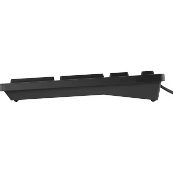 DELL NT96Y Teclado USB con cable distribución danesa QWERTY Negro