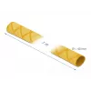 Delock 19605 Tubo termorretráctil, patrón X antideslizante, 1 m x 40 mm, amarillo
