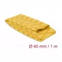 Delock 19605 Tubo termorretráctil, patrón X antideslizante, 1 m x 40 mm, amarillo