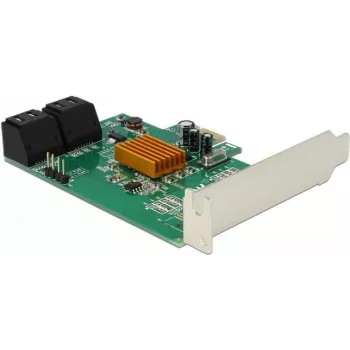 DeLOCK Tarjeta controladora PCIe 2.0 x1 de 4 puertos SATA 6Gb/s con Marvell 88SE9215