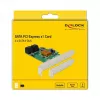 DeLOCK Tarjeta controladora PCIe 2.0 x1 de 4 puertos SATA 6Gb/s con Marvell 88SE9215