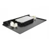 Delock 43350 caja de empalmes de fibra óptica de 19 pulgadas 1U, 96 fibras, negro