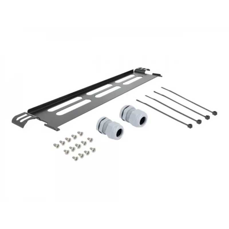 Delock 43350 caja de empalmes de fibra óptica de 19 pulgadas 1U, 96 fibras, negro
