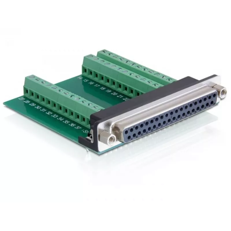 Delock Adaptador D-Sub 37 pines hembra a bloque de terminales 65319