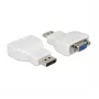 DELOCK Adaptador DisplayPort 1.1 macho a VGA hembra blanco