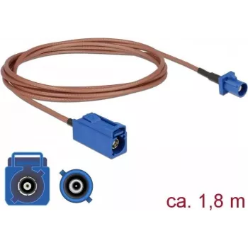 DELOCK cable alargador de antena FAKRA C macho a FAKRA C hembra RG-316 1,8m coaxial