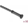 Delock Soportes antivibración de silicona para ventilador, 50 unidades, negro 60984