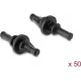 Delock Soportes antivibración de silicona para ventilador, cortos, 50 uds., negro (60985)