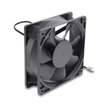 Ventilador axial Delock 48 V DC, 120 x 120 x 38 mm con conector de ventilador de 2 pines, negro