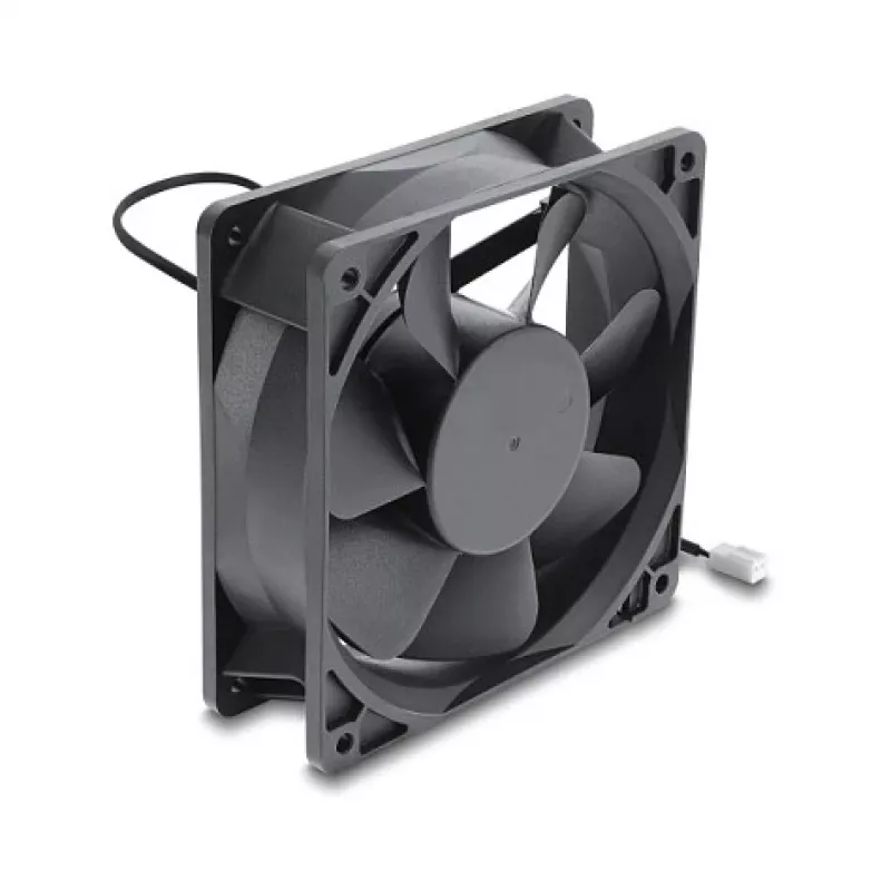 Ventilador axial Delock 48 V DC, 120 x 120 x 38 mm con conector de ventilador de 2 pines, negro