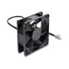 Delock ventilador axial 48 V DC, 80 x 80 x 25 mm, conector de 2 pines, negro