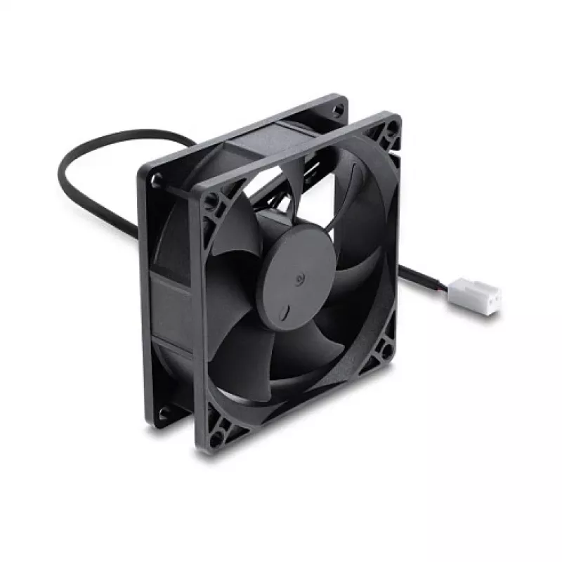Delock ventilador axial 48 V DC, 80 x 80 x 25 mm, conector de 2 pines, negro