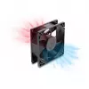 Delock ventilador axial 48 V DC, 80 x 80 x 25 mm, conector de 2 pines, negro