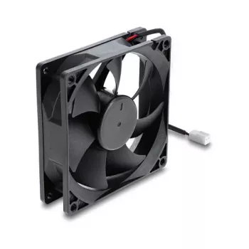 Delock ventilador axial 48 V DC, 92 x 92 x 25 mm con conector de ventilador de 2 pines, negro