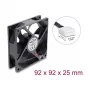 Delock ventilador axial 48 V DC 92x92x25 mm 4 pines PWM (67452), negro