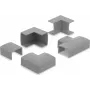 Delock conector para canaleta de cables de 24 x 14 mm, set de 5 piezas, gris 22095