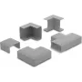 Delock conector para canaletas de cables de 30 x 14 mm, set de 5 piezas, gris 22098