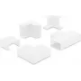 Delock conector para canaleta de cables de 40 x 19 mm, set de 5 piezas, blanco 22094