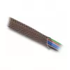 Delock Funda de gestión de cables, 12 mm, trenzada, resistente a roedores, extensible, 5 m, marrón