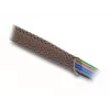 Delock Funda de gestión de cables, 12 mm, trenzada, resistente a roedores, extensible, 5 m, marrón