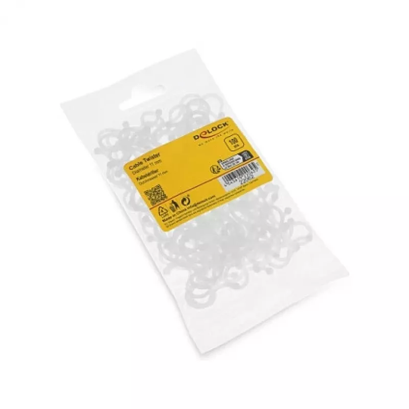 Delock Espiral para cables Ø 11 mm Transparente, 100 uds.