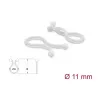 Delock Espiral para cables Ø 11 mm Transparente, 100 uds.
