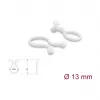 Delock Cable Twister 13 mm Transparente, 100 uds.