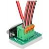 Delock Adaptador D-Sub 9 conector hembra a bloque de terminales de 6 pines con tornillos moleteados y pulsador 66556