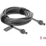 Delock Cable DC 5,5 x 2,1 mm a DC 5,5 x 2,1 mm compatible con Starlink Mini, 5 m Gris (91825)