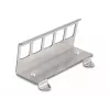 Delock Soporte de montaje para carril DIN para 5 módulos insertables, gris 88141