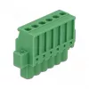 Delock 65942 juego de bloques de terminales para carril DIN, 6 polos, bloqueo por tornillo, verde