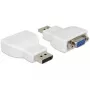 Delock adaptador activo DisplayPort 1.2 conector macho a conector hembra VGA blanco 65568