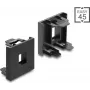 Delock Easy 45 soporte de módulo Keystone 45 x 45 mm negro 81669