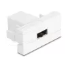 Delock Módulo Easy 45 EASY-USB 2.0 conector hembra Type-A a conector hembra EASY-USB Type-A blanco 90866