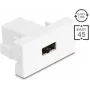 Delock Módulo Easy 45 EASY-USB 2.0 conector hembra Type-A a conector hembra EASY-USB Type-A blanco 90866